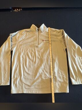 Sport-Tek Men’s Light Olive Grey Quarter-Zip Pullover